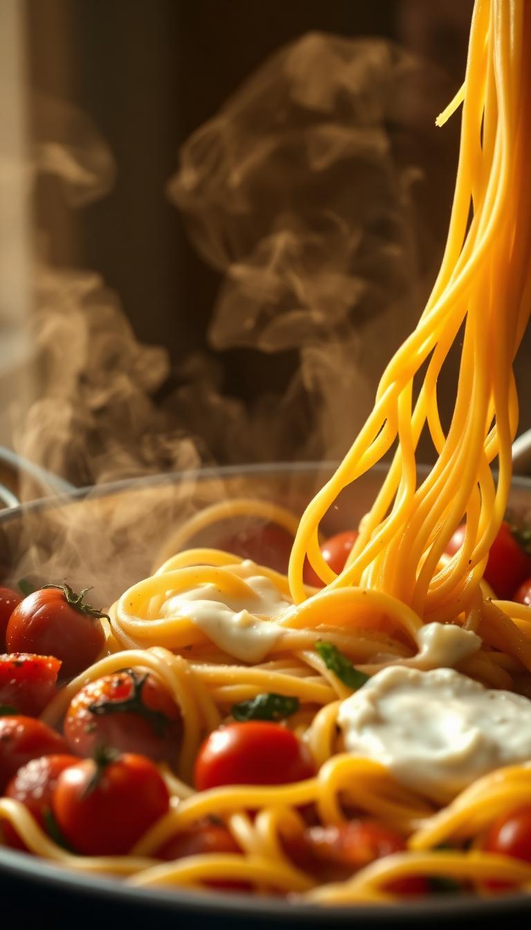 Blistered Tomato & Burrata Rigatoni