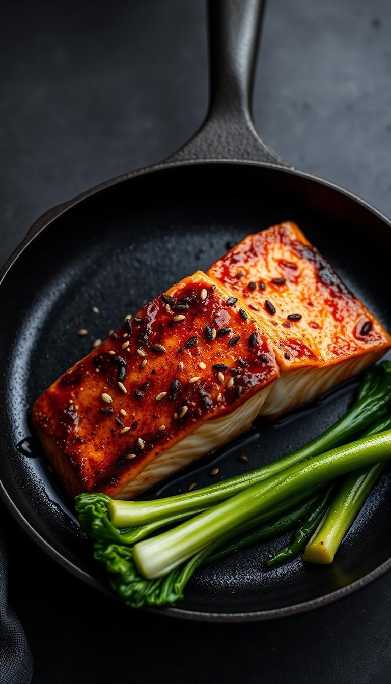 Charred Miso Honey Salmon